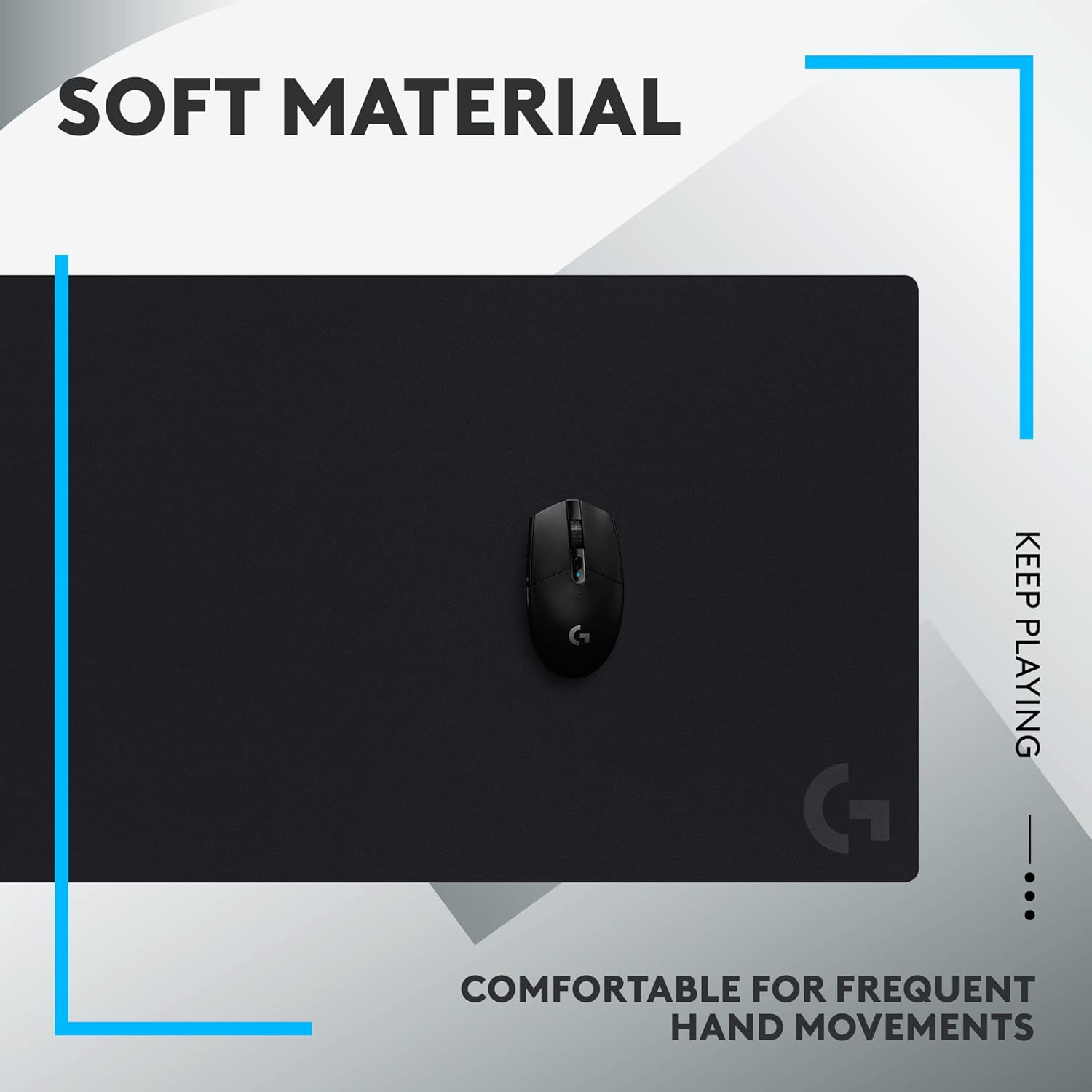 Logitech G840 XL Cloth Gaming Mouse Pad - Black Logitech G840 XL Cloth Gaming Mouse Pad - Black